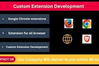 develop chrome extension, web automation bot, data scraper