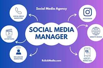 be your social media content creator and social media marketing manager