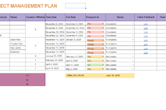 create a project plan on google sheets with timeline view