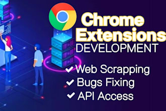 develop any kind of chrome extension for you