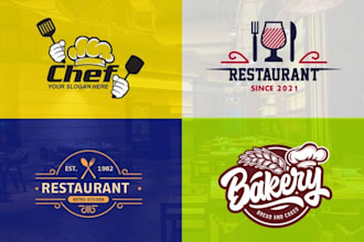 design creative candy, fastfood, bakery, restaurant, coffee shop and food logo