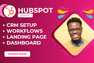 setup hubspot crm email marketing workflow automation sales hub landing page cms