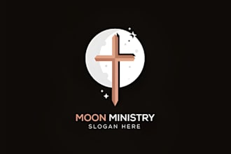 do christian ministry religious church logo design