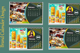 do any professional calendar design for marketing and personal use