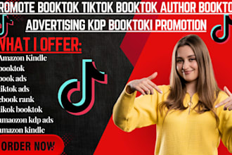 promote booktok tiktok booktok author booktok advertising kdp booktoki promotion
