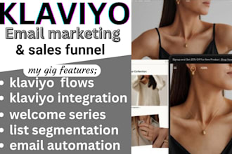 set up klaviyo email SMS marketing flows for shopify marketing sales funnel