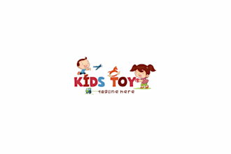 design professional and wonderful kids and toys logo