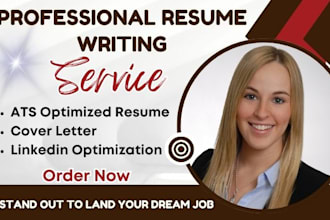write professional ats resume cover letter cv linkedin resume writing