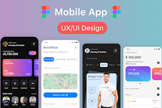design stunning mobile app UX UI for android and ios