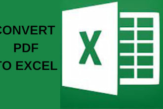 convert pdf to excel, scanned image to excel or google sheet