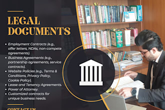 draft legal documents, contracts, and agreements