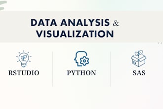 provide expert data analysis and visualization using r programming, rstudio, sas