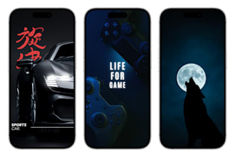 design custom minimalist, aesthetic phone wallpapers