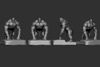do 3d character for 3d printing