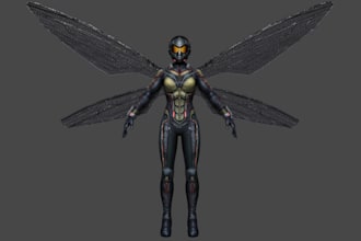3d stylized character, 3d avatar, pbr texture,3d polygon, uv map, rig3d, animate