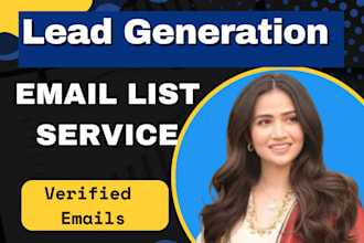 provide b2b lead generation with verified emails