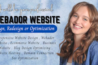 redesign your existing website on webador wix hostinger duda wordpress website