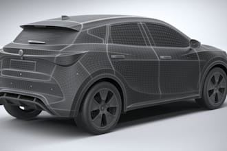 3d sports car model, papercraft 3d, futuristic concept vehicle, armored tank