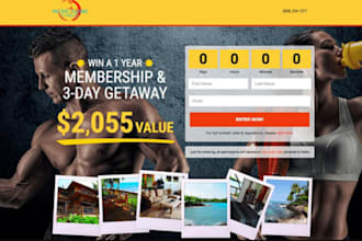 develop a raffle website, giveaway, competition website for your business