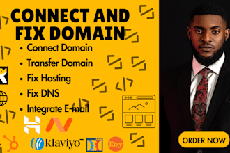 fix hosting domain connect domain dns setup fix wix wordpress hostinger website