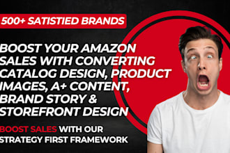 design eye catching amazon catalogs,a plus content,storefront,product images