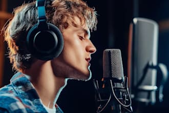 be your male singer in english, french, italian, spanish for any genre