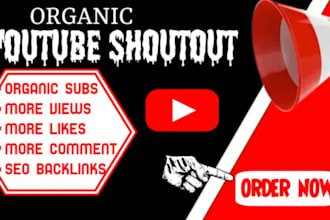 do youtube shoutout video promotion organic channel growth monetization
