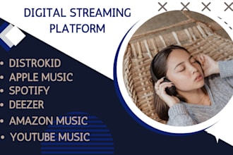 distribute your music to spotify, apple music, tiktok and 150 plus platforms