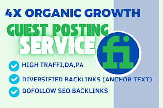 do guest posting on high traffic website and any niche