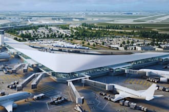 do 3d airport design, airport concept, airport layout, airport remodel