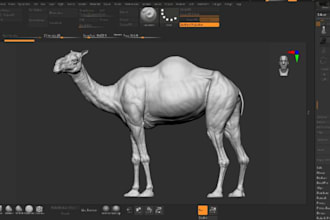 sculpt realistic 3d animal model skull 3d monster wildlife model for 3d printing