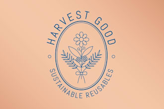 create a modern minimalist abstract floral logo in 1 day
