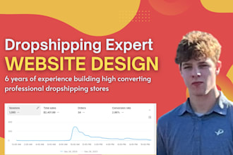 create you a passive income dropshipping website on shopify
