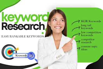 do expert google SEO keyword research with kgr