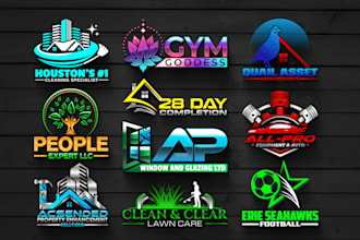 do amazing modern business logo design and brand identity