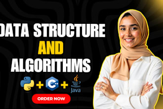 do complex data structure and algorithms tasks in c cpp python and java