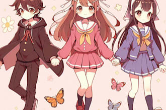 draw anime, manga, comic, chibi and nsfw art