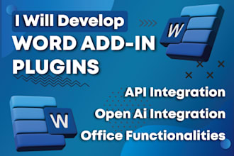 create custom microsoft word office addin plugins
