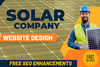 design a solar website with high converting pages for your local business