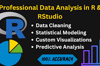 perform data analysis using r or rstudio