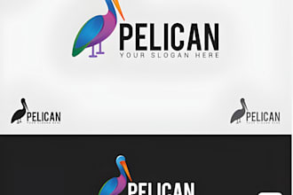 make inspirational blue pelican roofing logo