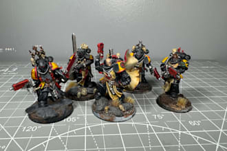 build, paint and base warhammer and dnd miniatures