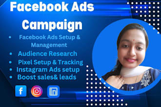 run facebook and instagram ads to get more customers for your local business