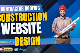wordpress construction, handyman, and roofer a website for plumbing