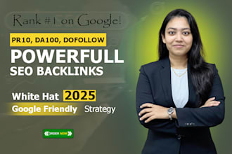 manually do high quality dofollow unique domain SEO backlinks for google ranking