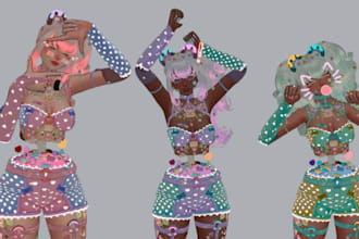 custom vrchat avatars, nsfw fursonas, furry avatar, vtuber live2d and 3d models