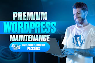 do wordpress website maintenance, update, secure, support and help for your site