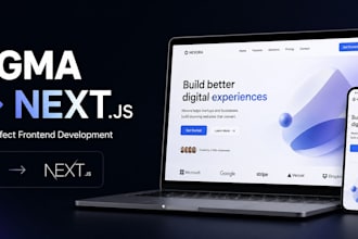 convert figma to react next js responsive website