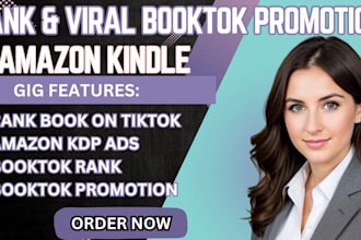 amazon kdp ads marketing viral book rank tiktok booktok video tik tok promotion