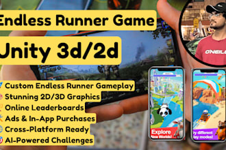 develop and design an endless runner unity 3d game